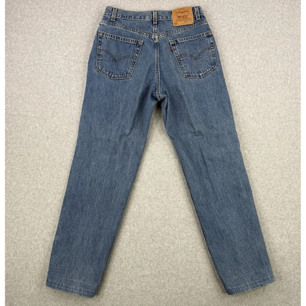 Vintage Levis Jeans Mens‎ 34x32 (Fits 34x30) Blue 550 Tapered Y2K Made In USA
